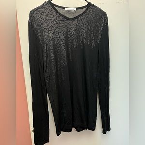 VERSACE Mens large long sleeve sweater black